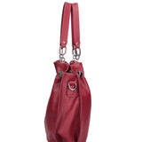 Ereba Borsa a mano da donna Made in Italy 100% pelle 3305-S10 RUBINO Gave Lux