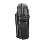 Borsa a tracolla uomo 100% pelle PU PCL3106-BLACK Northampton Polo Club