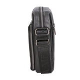 Borsa a tracolla uomo 100% pelle PU PCL3106-BLACK Northampton Polo Club