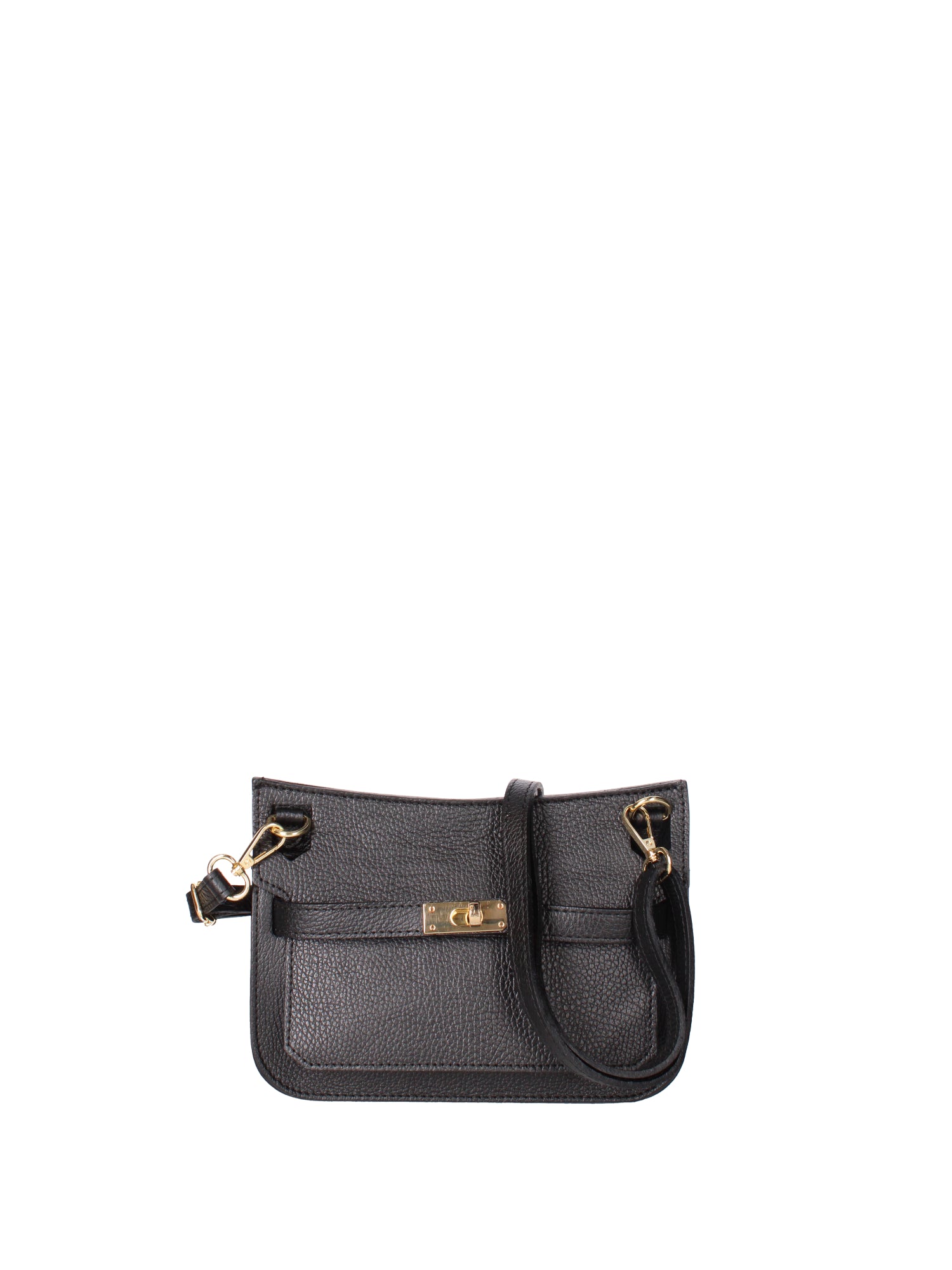 Katie Borsa a tracolla da donna 100% vera pelle 07145-D28 NERO Viola Castellani