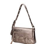 Borsa a spalla da donna Vera pelle 07234-L005 BRONZO Roberta Rossi