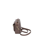 Luminara Elite Borsa a tracolla da donna Vera pelle 7935-L134 TAUPE SCURO Chiara Ferretti