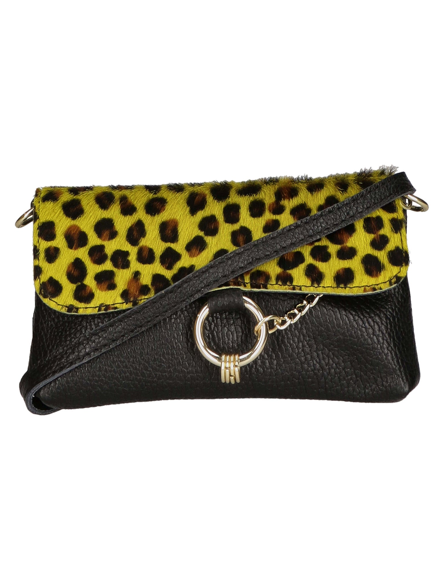 Safira Borsa a mano da donna Vera pelle 04760-LEO P GIALLO Gave Lux