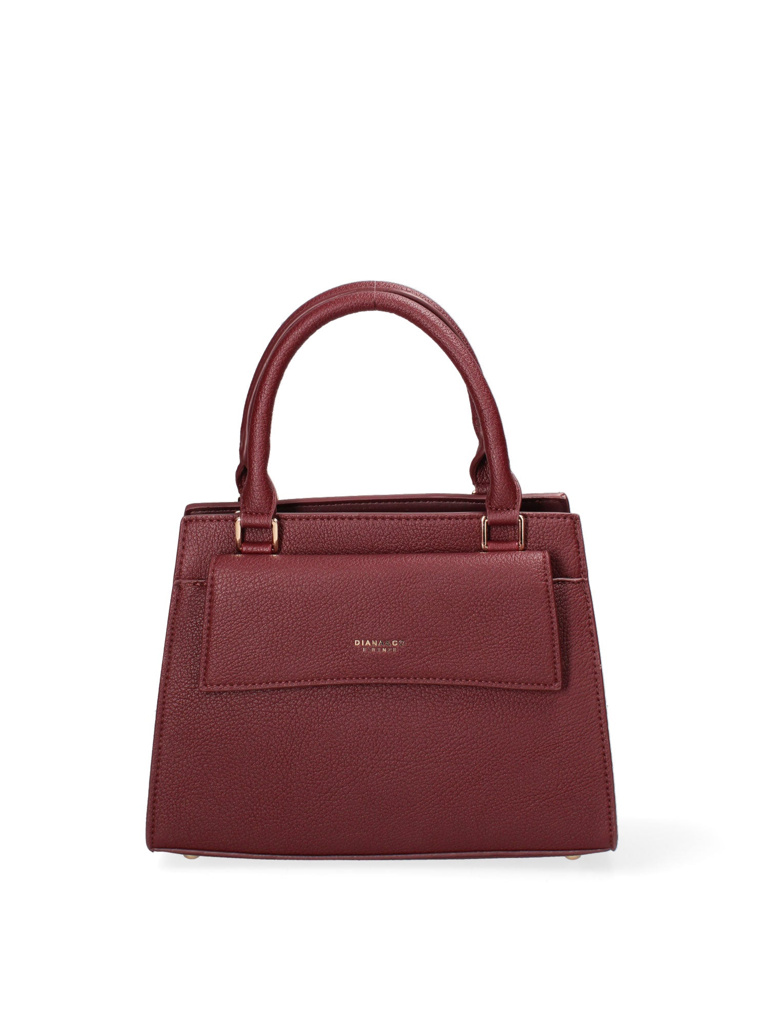 Borsa a mano da donna Ecopelle e Zip 614-2-BORDEAUX Diana&co