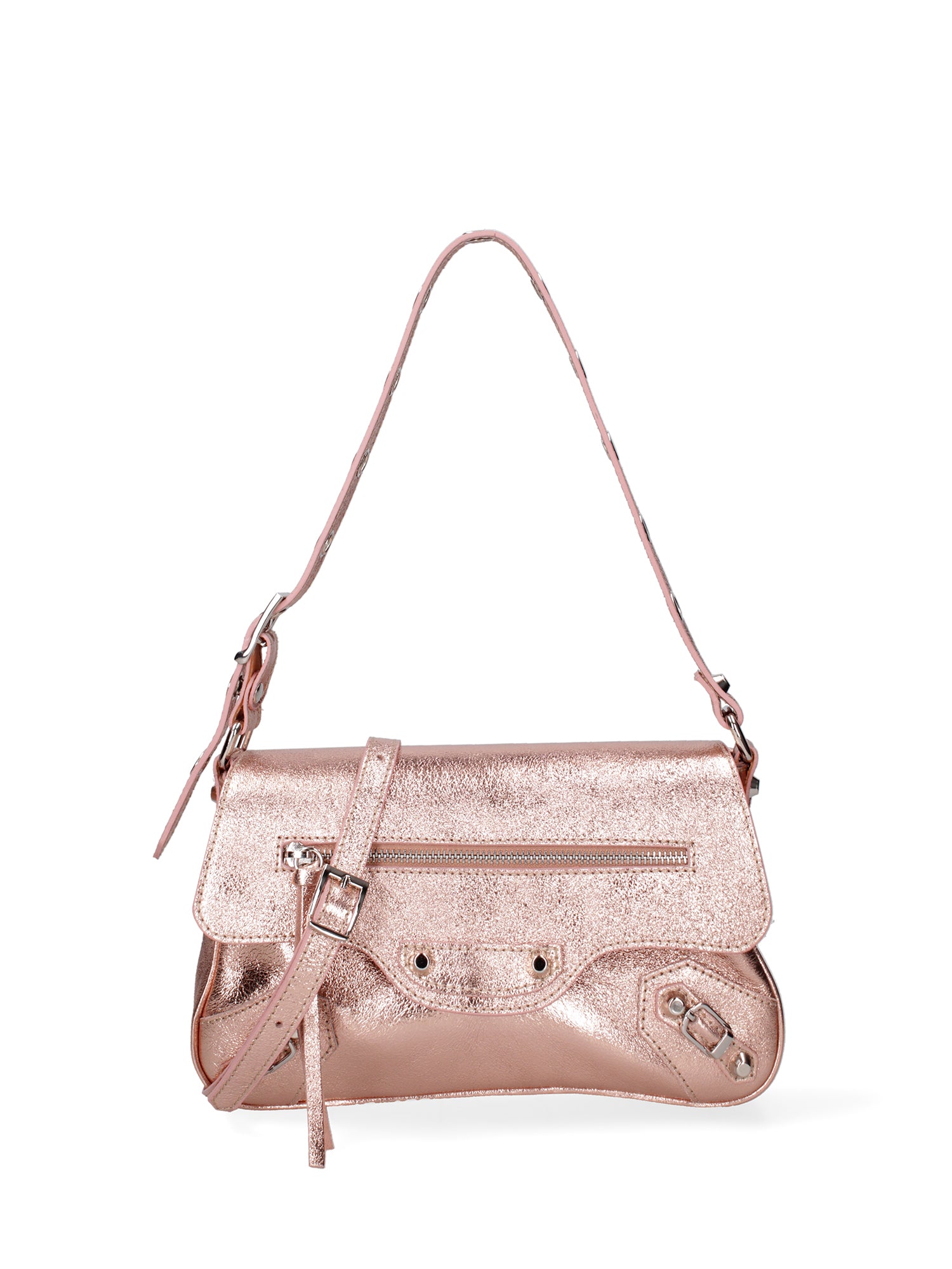 Borsa a spalla da donna Vera pelle 07234-L012 ROSA Roberta Rossi