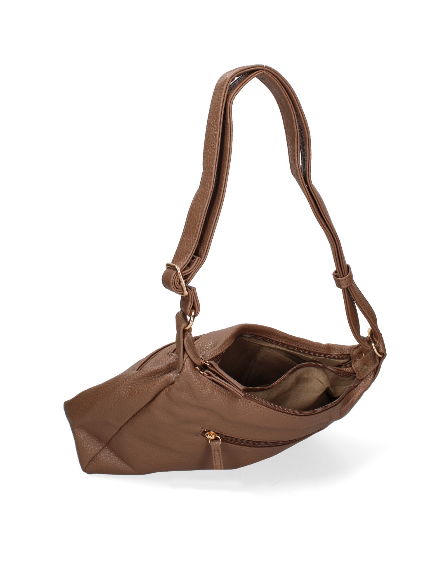 Borsa a spalla da donna Ecopelle BC1345-TAUPE B Cavalli