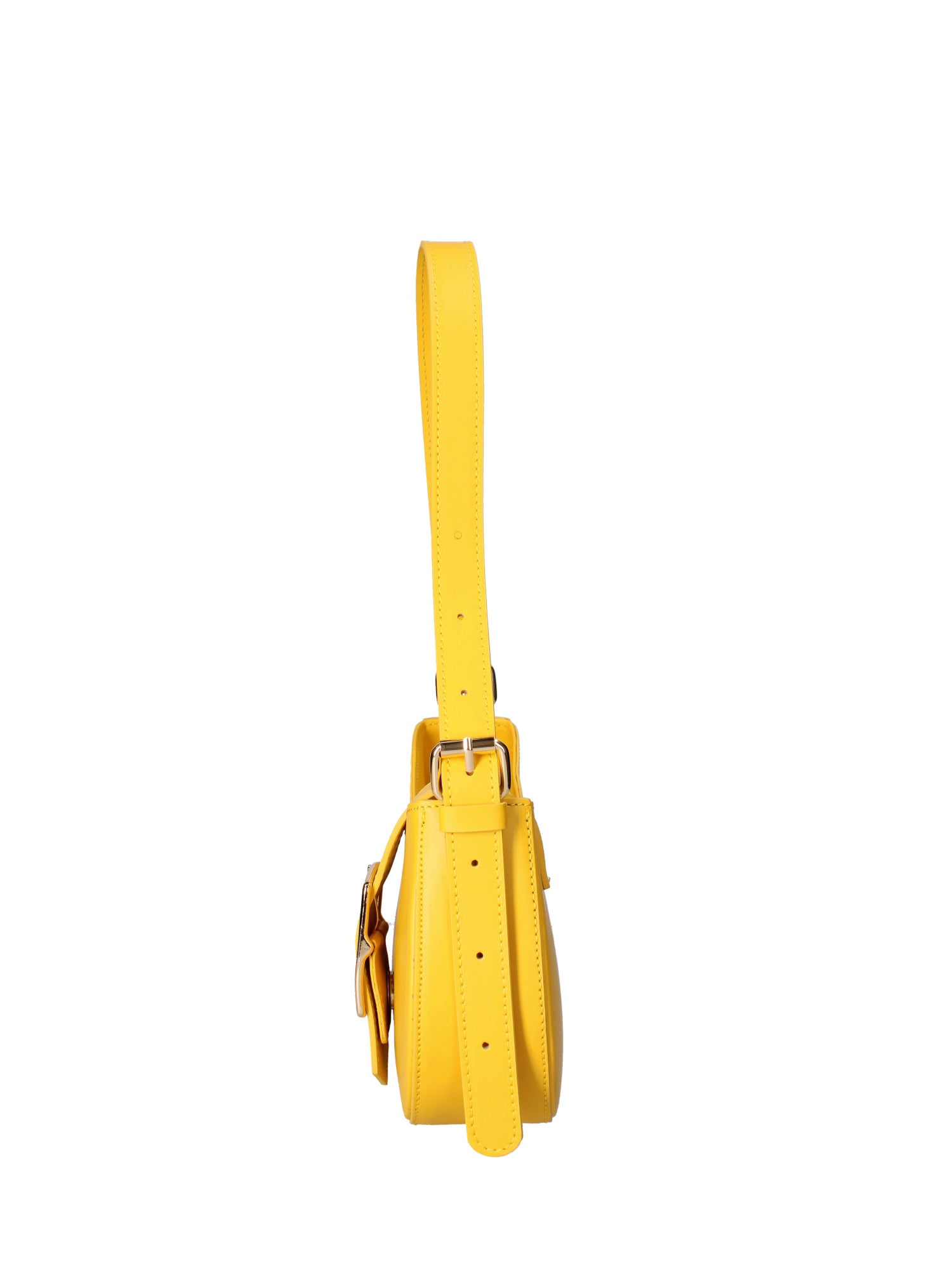 Borsa a spalla da donna 100% vera pelle 07213-L224 GIALLO Roberta Rossi
