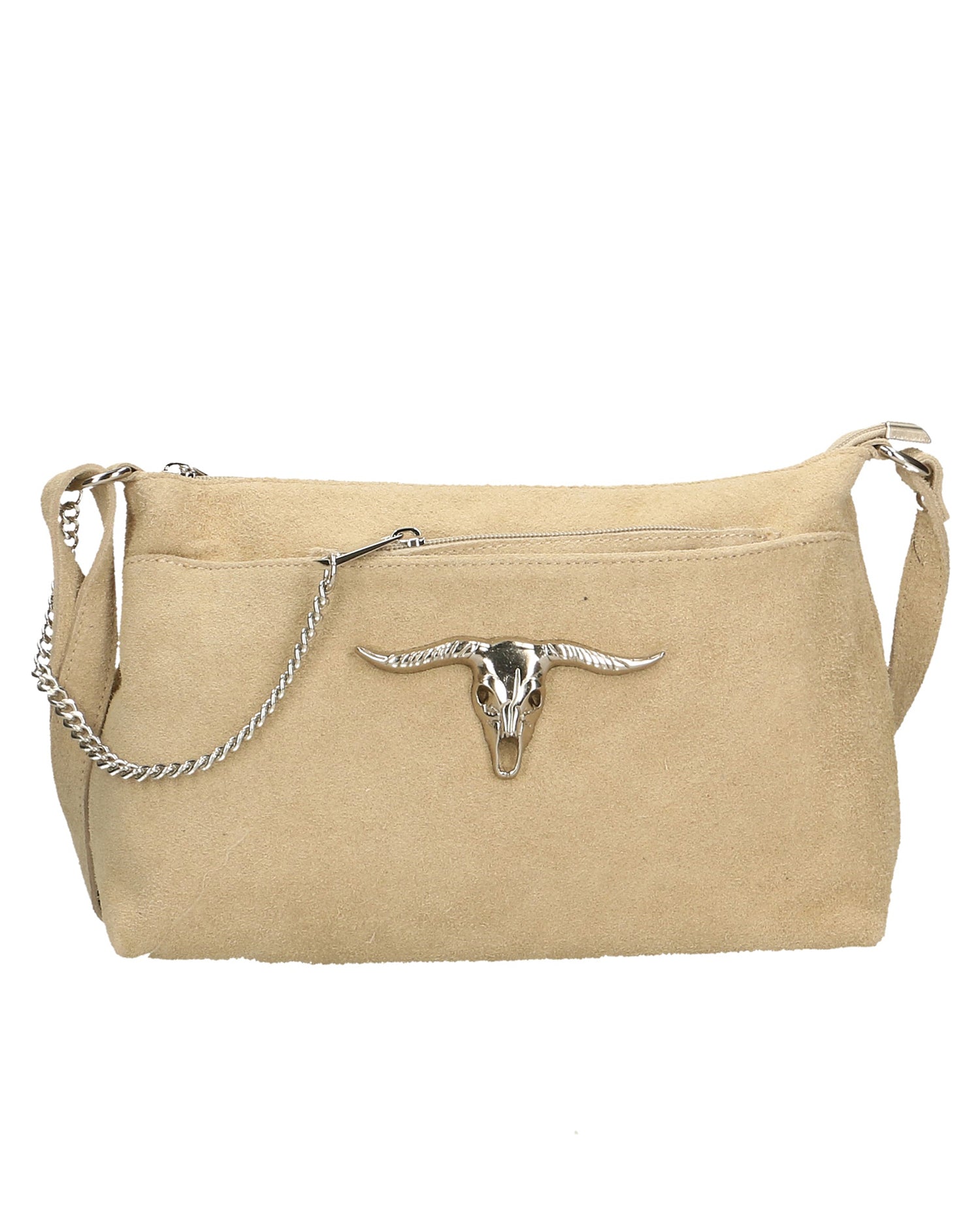 Embera Elite Borsa a tracolla donna Vera pelle scamosciata 8650-TAUPE Gave Lux