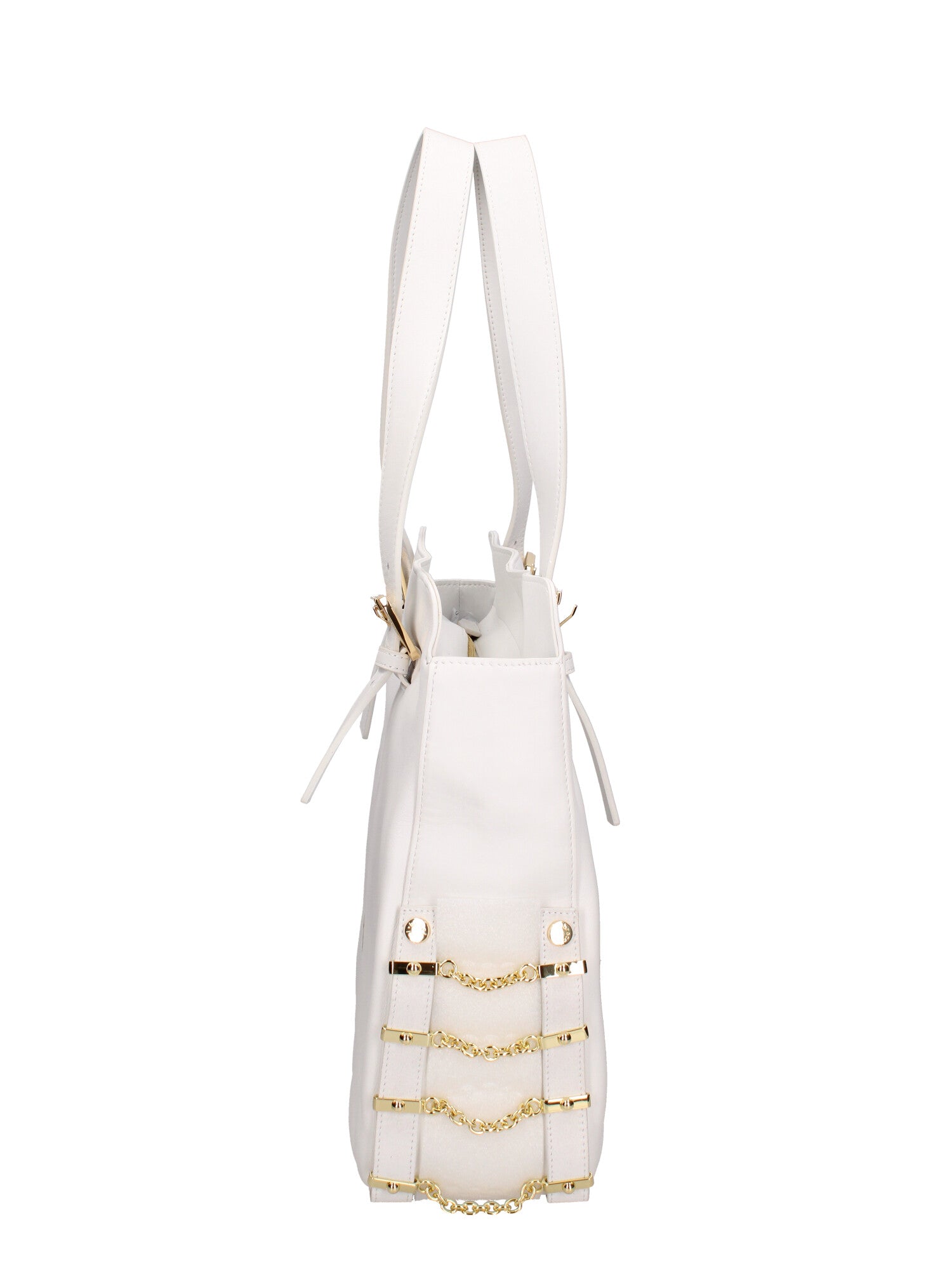 Cesena Borsa a spalla da donna 100% pelle B17221-BIANCO Braccialini