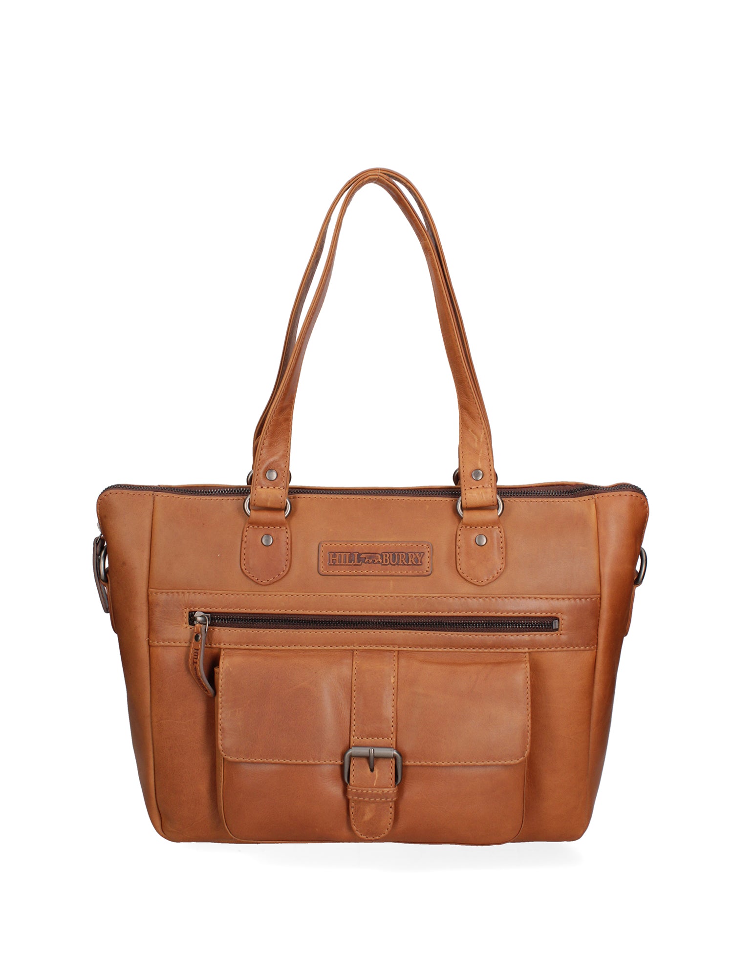 Borsa a spalla uomo in vera pelle Casual HILB-3340-CUOIO Hill Burry