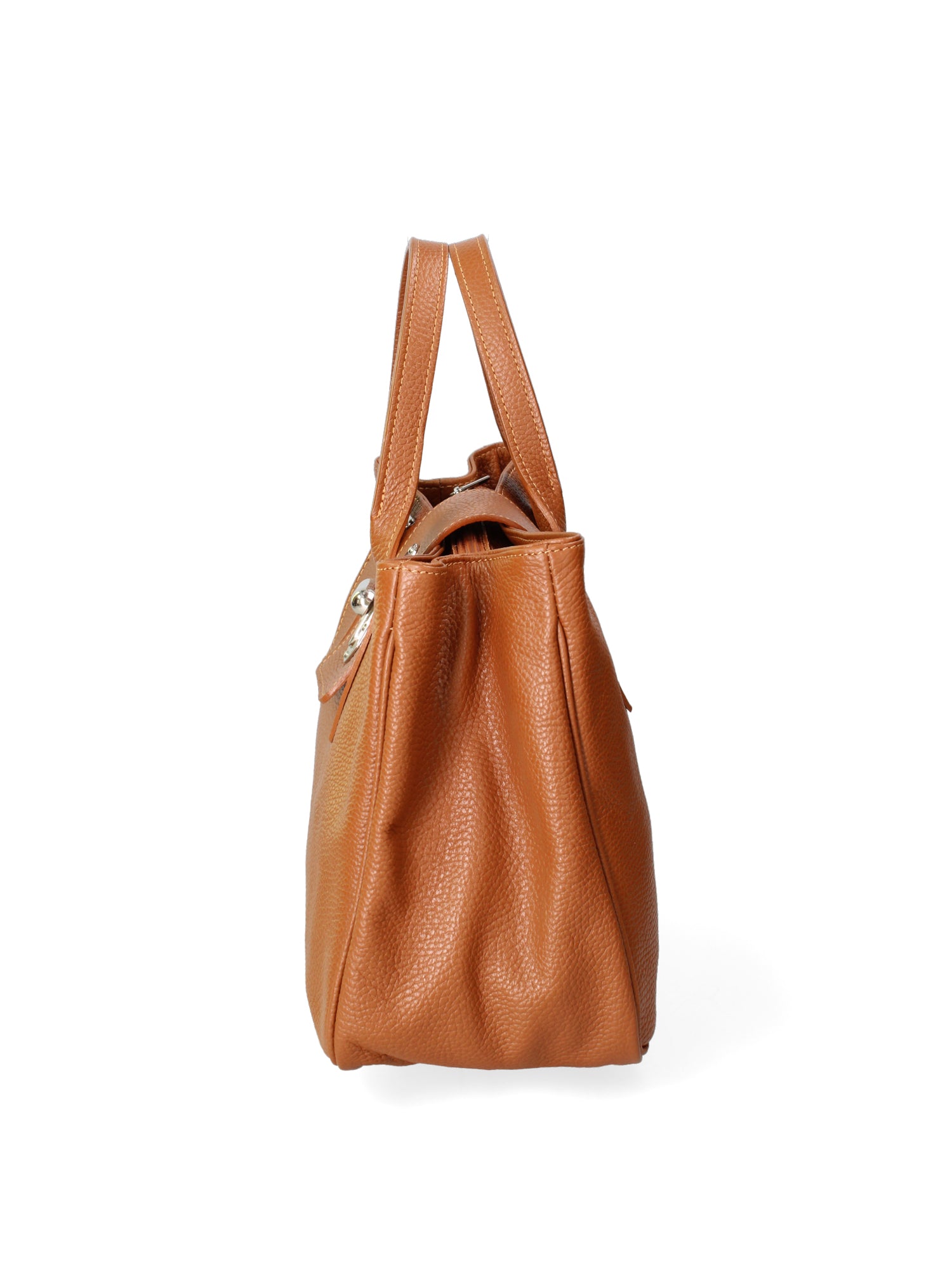 Ascoli Borsa a mano da donna Pelle stampata cocco 7718-D17 CUOIO SCURO Gave Lux