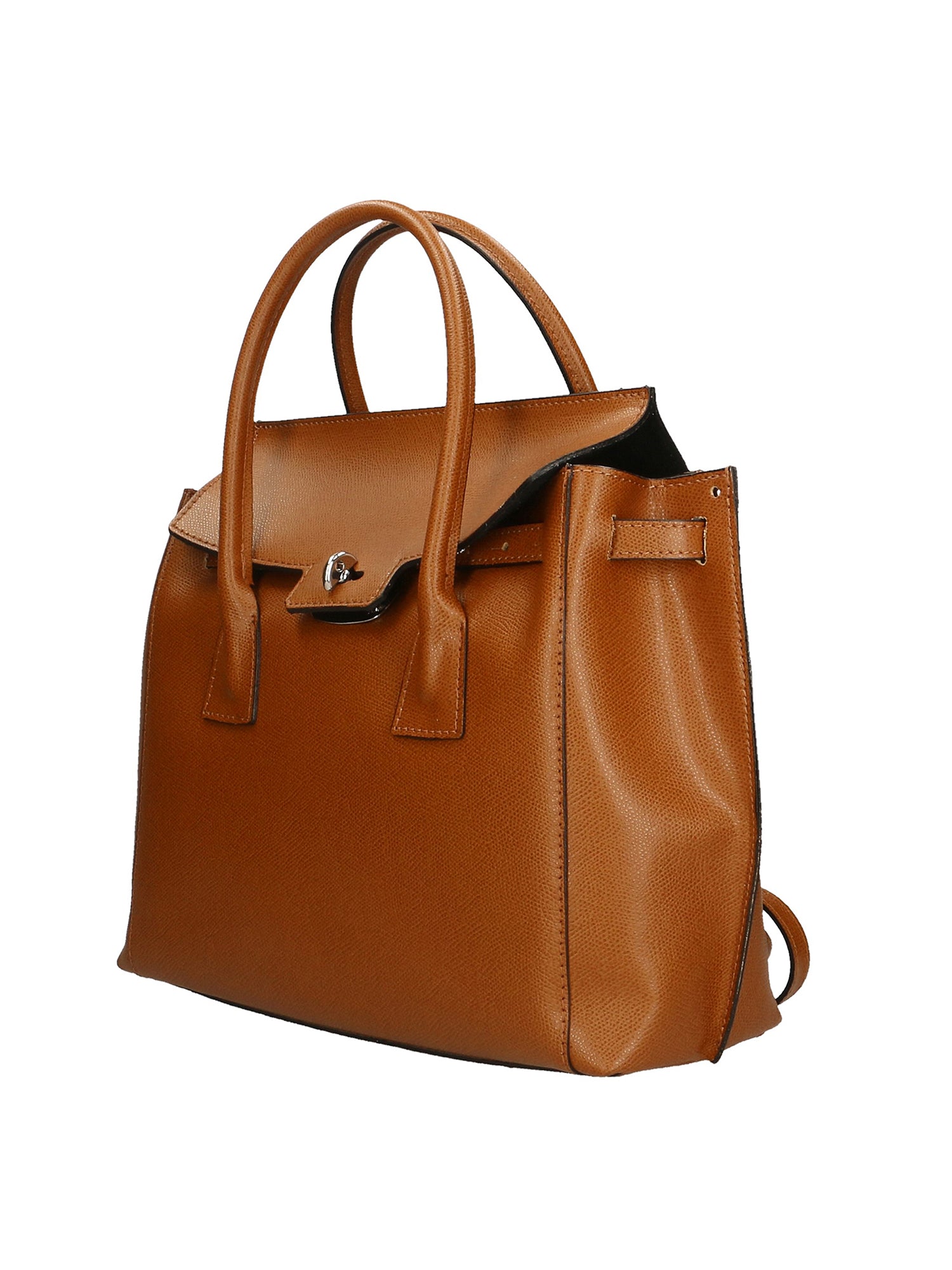 Dayana Borsa a mano da donna Vera pelle 7705-P 608 CUOIO SCURO DARK COGNAC Gave Lux