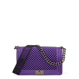 Borsa a mano da donna 100% Pvc FLAT-M-BALL 24-VIOLET INDIGO - BRUSH CDF Marc Ellis