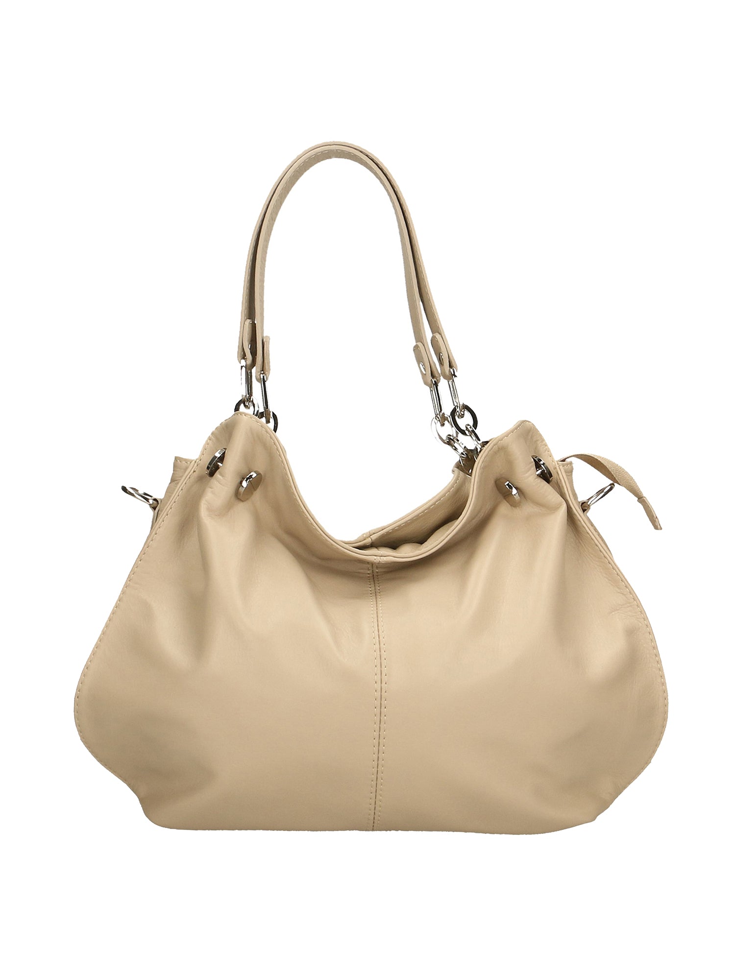 Ereba Borsa a mano da donna Made in Italy 100% pelle 3305-S03 BEIGE Gave Lux