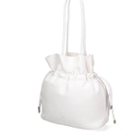 Borsa a spalla da donna 100% PVC F6717-2-WHITE David Jones