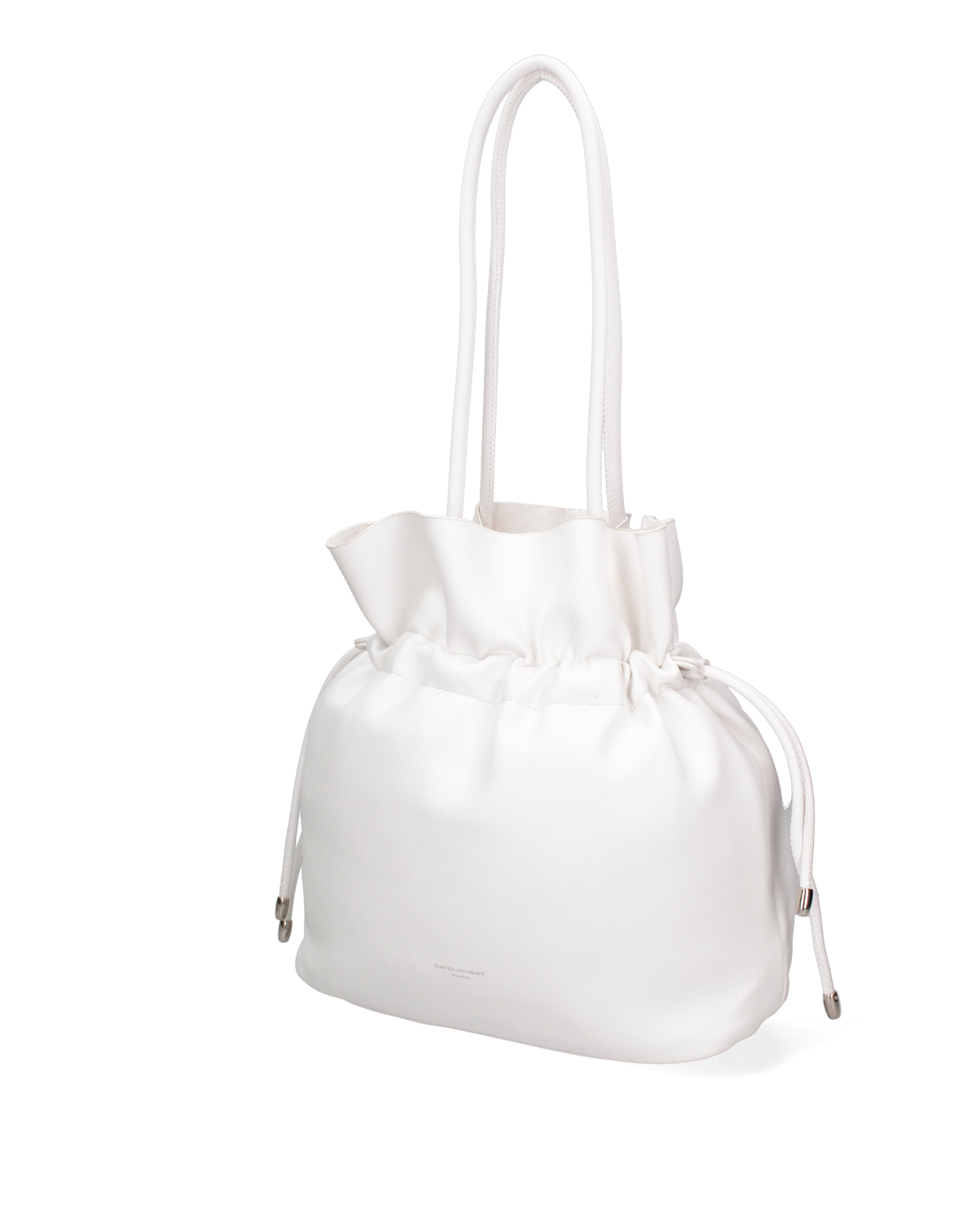 Borsa a spalla da donna 100% PVC F6717-2-WHITE David Jones