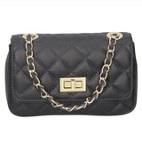 Carolina Borsa a spalla da donna Vera pelle 1073-S24 BLU JEANS Gave Lux