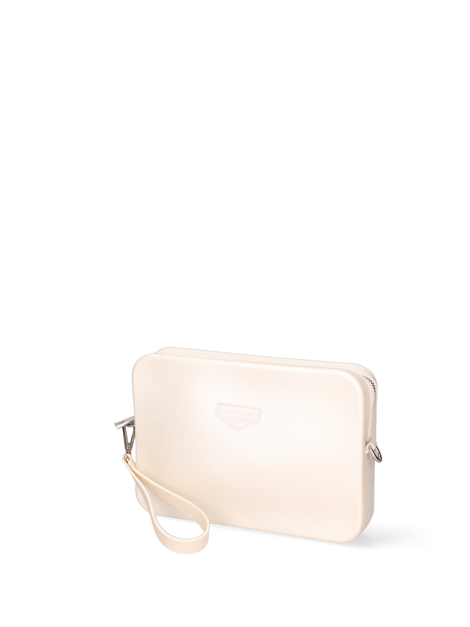 Borsa a tracolla da donna 100% Pvc FLAT-FLOWE-WHITECAP - SILVER Marc Ellis