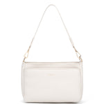 Borsa a spalla da donna 100% pelle vegana PU 703-1PT-BEIGE Diana&co