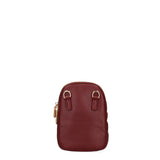 Borsa a tracolla donna Ecopelle e zip 601-1-BORDEAUX Diana&co