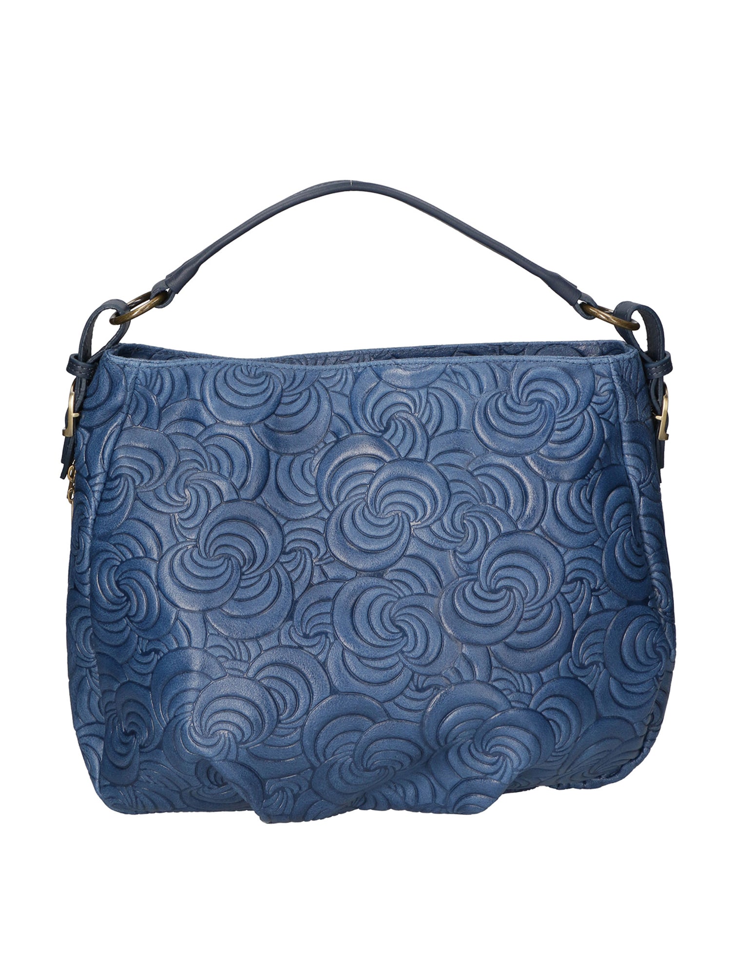 Lumelia Borsa a mano da donna Vera pelle 80013-012 BLU JEANS Gave Lux