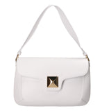 Astrea Borsa a spalla da donna 100% pelle 06015-L101 BIANCO Gave Lux