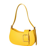 Borsa a spalla da donna 100% vera pelle 07213-L224 GIALLO Roberta Rossi