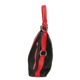 Emily Borsa a spalla da donna Vera pelle 80064-D10 ROSSO D28 NERO Gave Lux