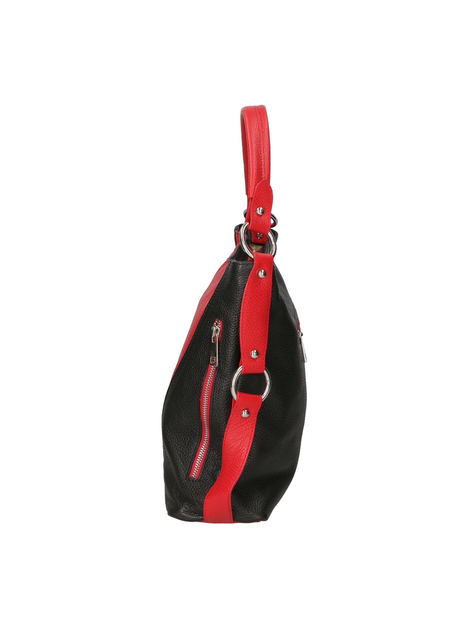 Emily Borsa a spalla da donna Vera pelle 80064-D10 ROSSO D28 NERO Gave Lux