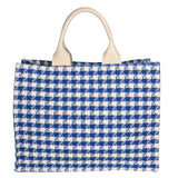 Alicia Borsa a spalla da donna Cotone e pelle 05086-22 BLU ELETTRICO Gave Lux