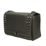 Bologna Borsa a spalla da donna Vera pelle 6590-GRIGIO GREY Gave Lux