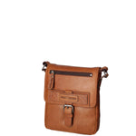 Borsa a tracolla da uomo Vera pelle HILB-6163-CUOIO Hill Burry