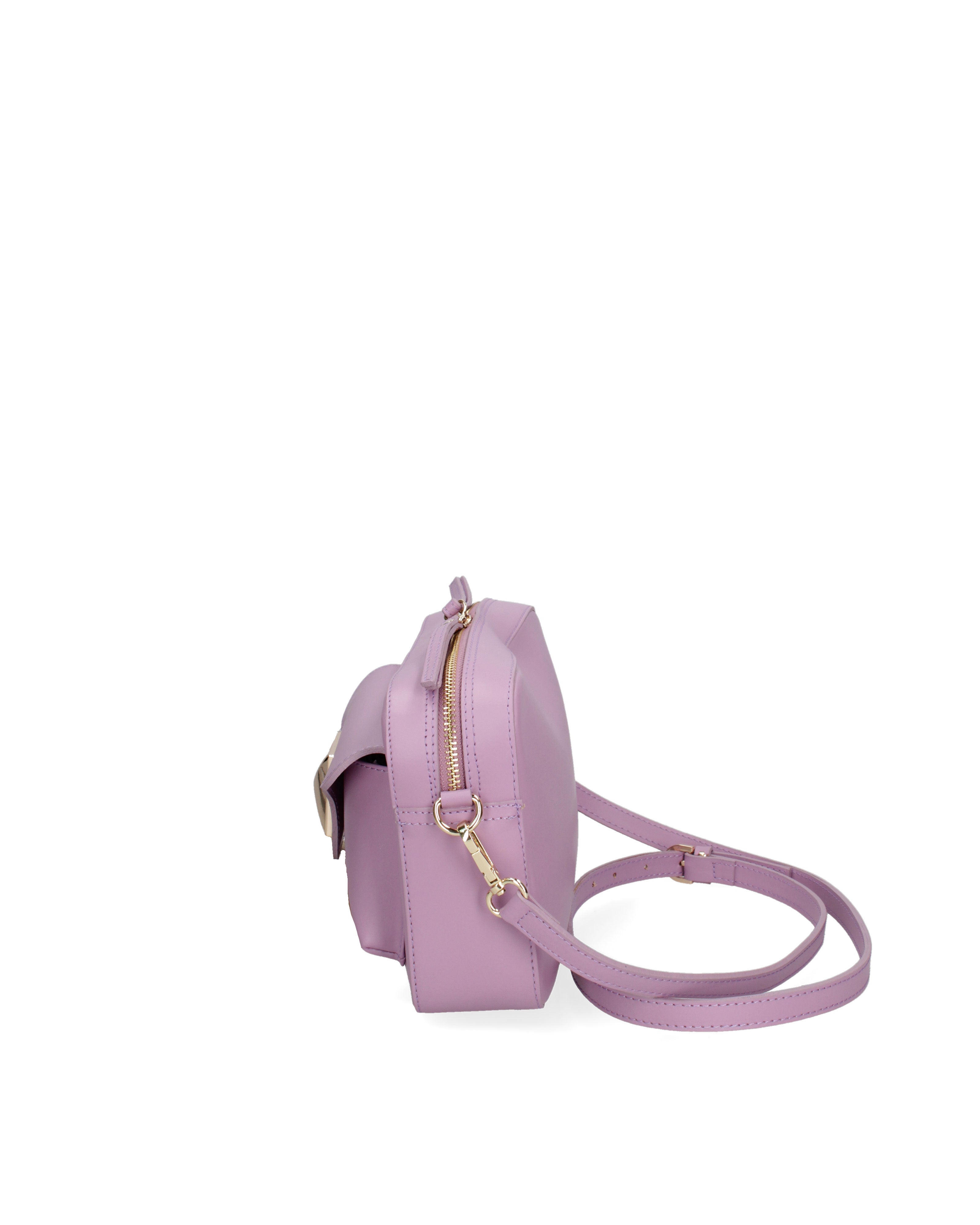 Luminara Elite Borsa a tracolla da donna Vera pelle 7935-L518 LILLA Chiara Ferretti