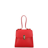Borsa a mano da donna 100% pelle 07204-L214 ROSSO Viola Castellani