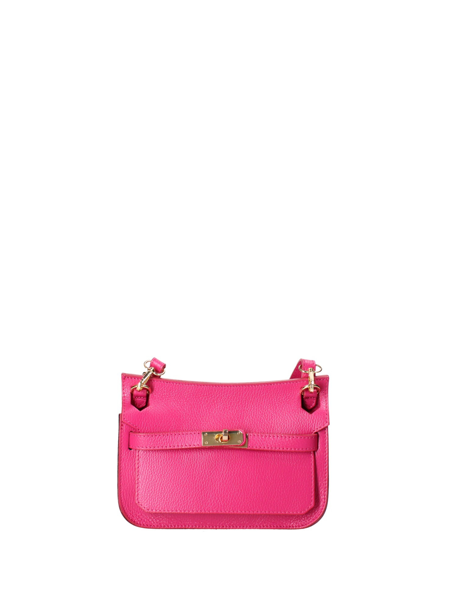Katie Borsa a tracolla da donna 100% vera pelle 07145-D02 FUXIA Viola Castellani
