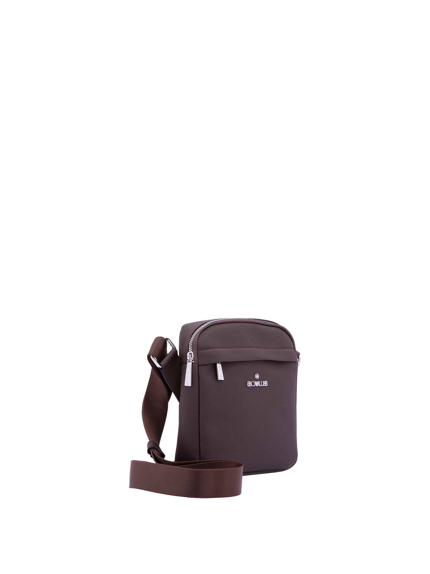 Borsa a tracolla da uomo 100% poliestere BC1096-CAFFE' B Cavalli