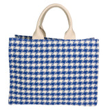 Alicia Borsa a spalla da donna Cotone e pelle 05086-22 BLU ELETTRICO Gave Lux