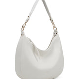 Borsa a spalla da donna 100% pelle vegana PU 715-1PT-WHITE Diana&co