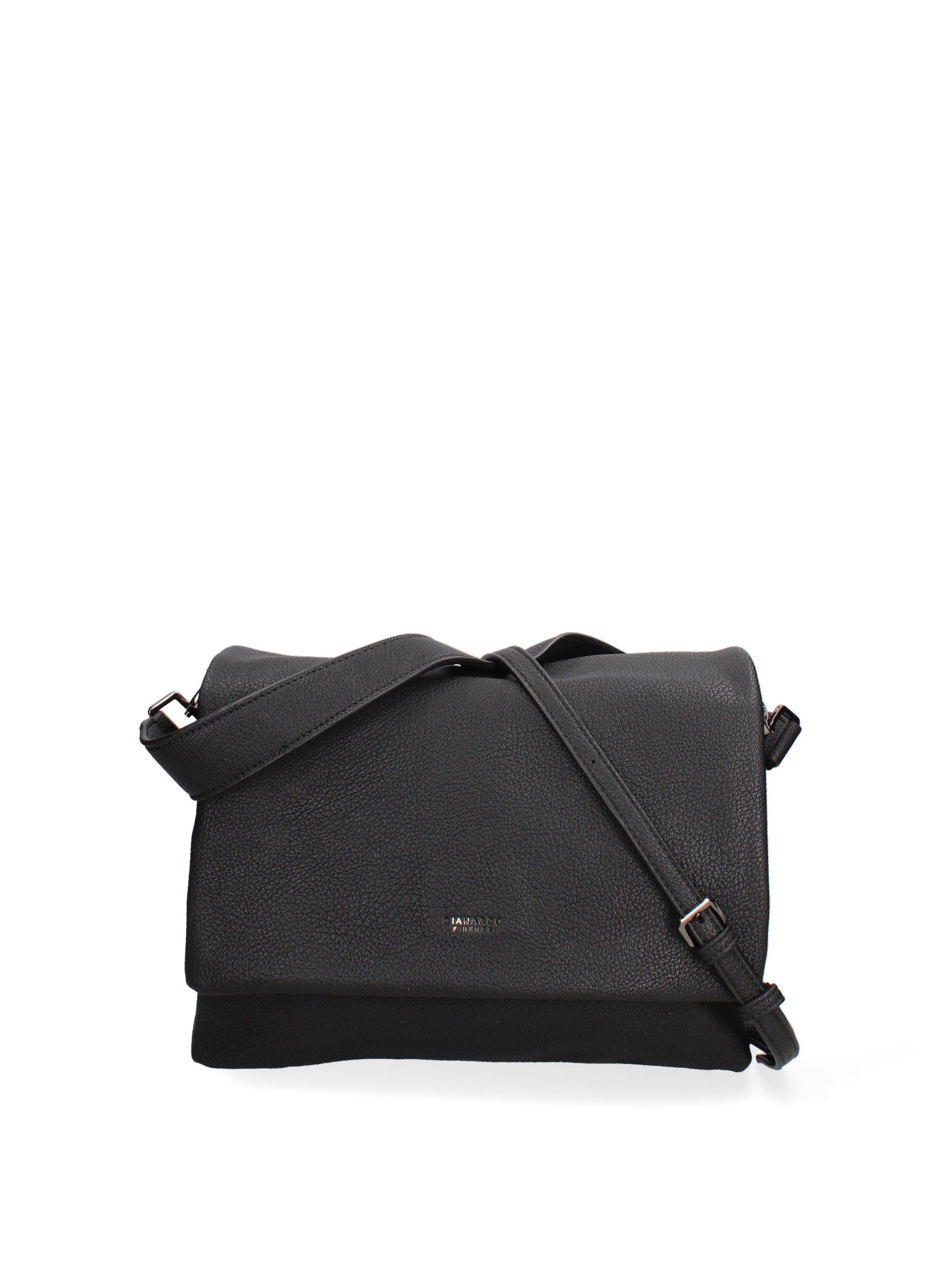 Borsa a spalla da donna Ecopelle 637-2-BLACK Diana&co