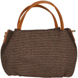Allegra Borsa a mano da donna Pelle e Paglia 05116-572 MORO CUOIO S44 Gave Lux