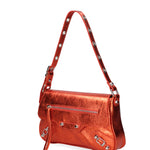 Borsa a spalla da donna Vera pelle 07234-L010 ARANCIO Roberta Rossi