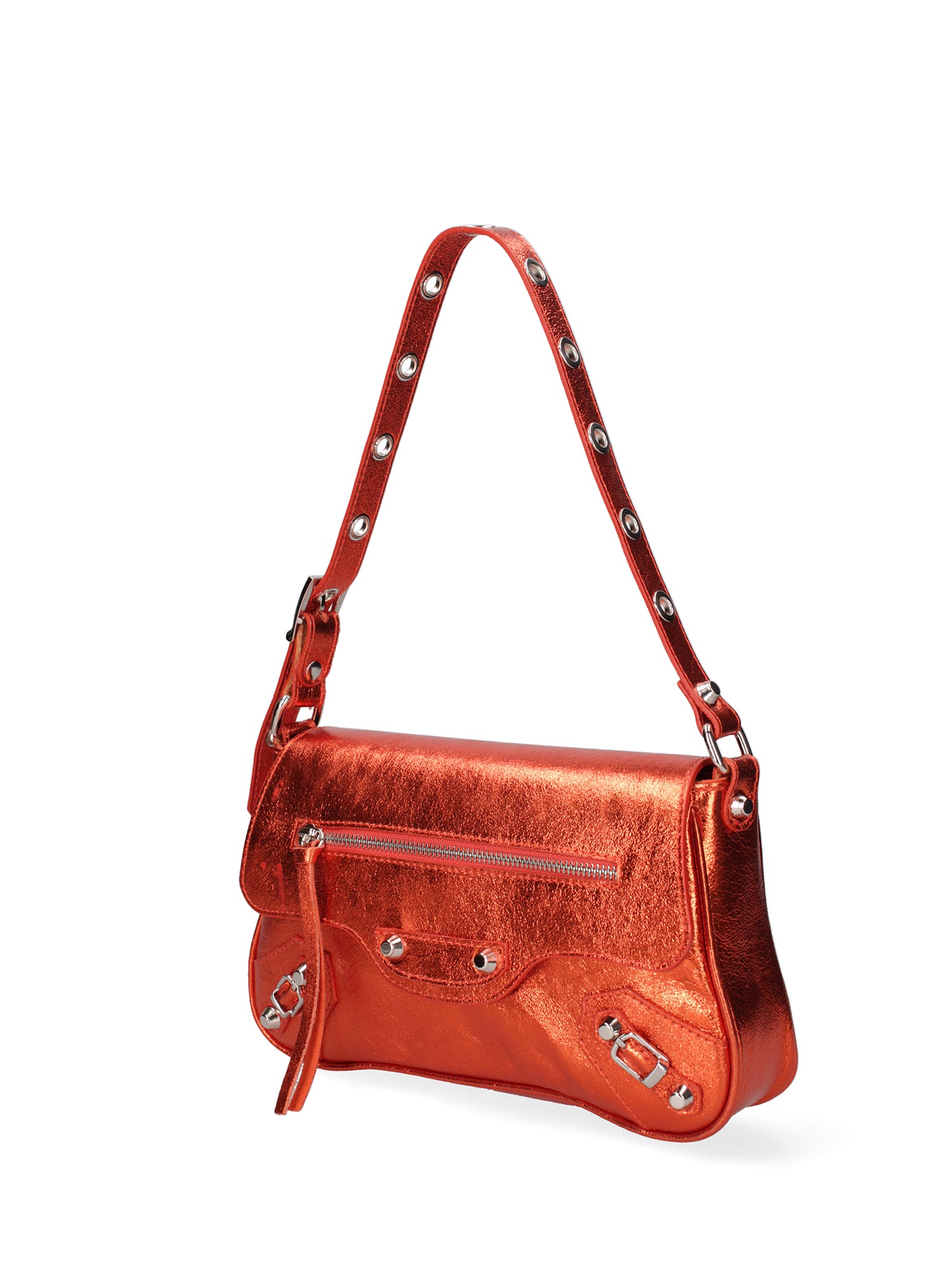 Borsa a spalla da donna Vera pelle 07234-L010 ARANCIO Roberta Rossi