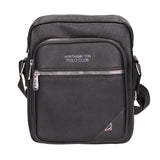 Borsa a tracolla uomo Pelle PU vegana PCL3025-BLACK Northampton Polo Club