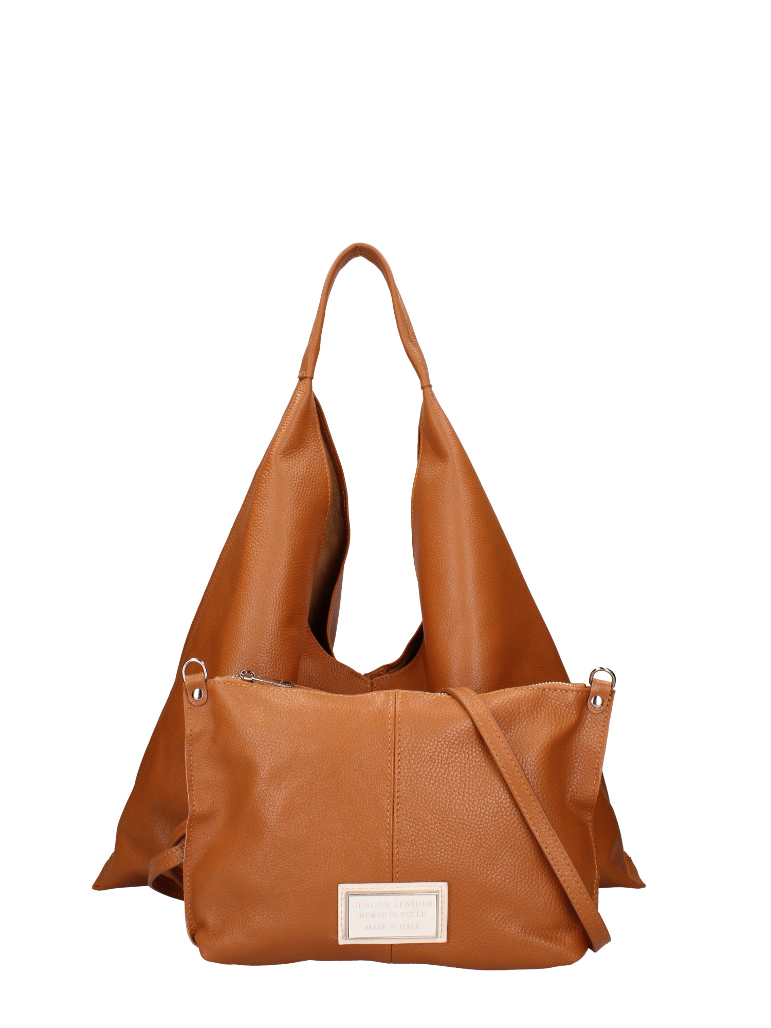 Borsa a mano da donna 100% vera pelle 07209-D44 CUOIO Roberta Rossi