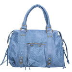 Elara Borsa a spalla da donna Vera pelle 06090-BLU JEANS Gave Lux