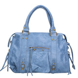 Elara Borsa a spalla da donna Vera pelle 06090-BLU JEANS Gave Lux