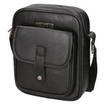 Borsa a tracolla uomo 100% PU Leather PCL3005-BLACK Northampton Polo Club