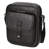 Borsa a tracolla uomo 100% PU Leather PCL3005-BLACK Northampton Polo Club