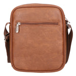Borsa a tracolla uomo 100% PU Leather PCL3005-BROWN Northampton Polo Club