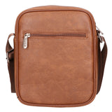Borsa a tracolla uomo 100% PU Leather PCL3005-BROWN Northampton Polo Club